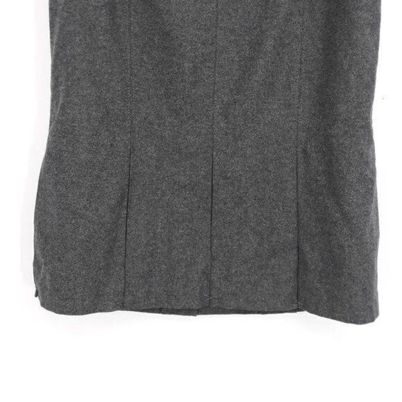 Tommy Hilfiger Y2K Parochial School Girl Wool Pleated Trumpet Skirt Gray Sz 12 - Picture 5 of 10